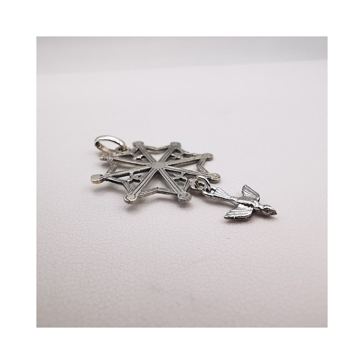 Croix Huguenote Or Blanc 750 - 18 carats
