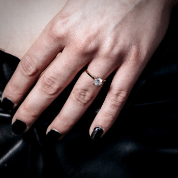 Bague "Liberté Sauvage" Diamant de Synthèse 0.83 ct Or Jaune 750 - 18 carats