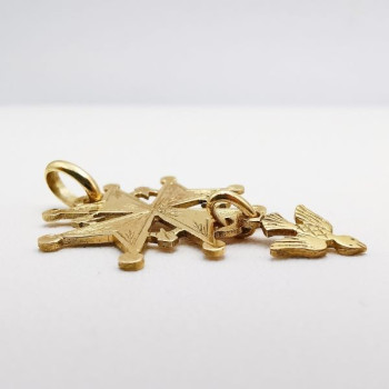 Croix huguenote Or Jaune 750 - 18 carats