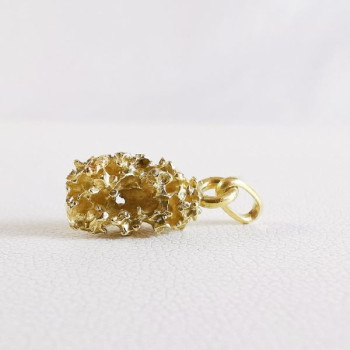 Pendentif Pépite Or Jaune 750 - 18 carats