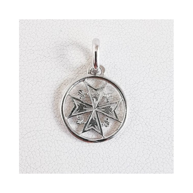 Croix Huguenote Bébé Or Blanc 750 - 18 carats