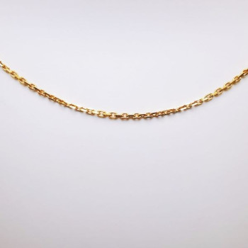 Chaîne 50 cm Or Jaune 750 - 18 carats Maille Forçat