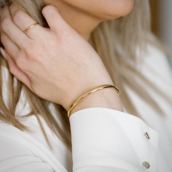 Bracelet Jonc Ouvrant Or Jaune 750 - 18 carats