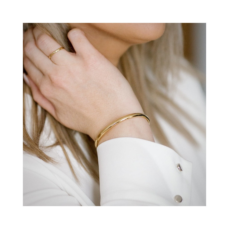 Bracelet Jonc Ouvrant Or Jaune 750 - 18 carats
