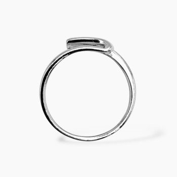 Bague Trilogie Diamants Or Blanc 750 - 18 carats (Bijou Occasion)