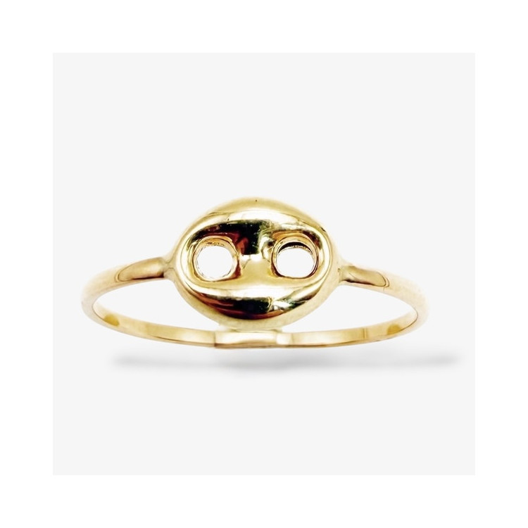 Bague grain de café Or Jaune 750 - 18 carats