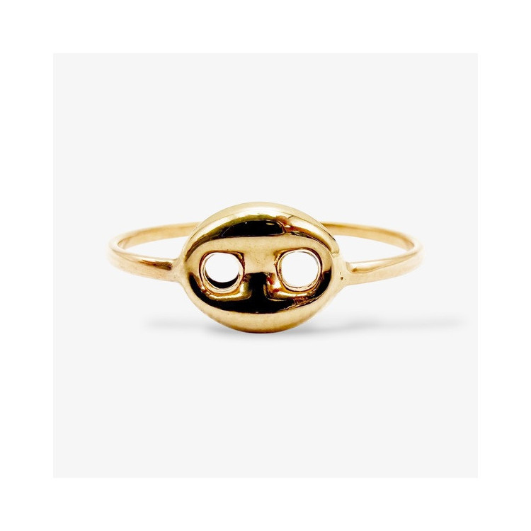 Bague grain de café Or Jaune 750 - 18 carats