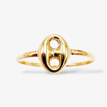 Bague grain de café Or Jaune 750 - 18 carats