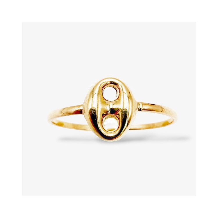 Bague grain de café Or Jaune 750 - 18 carats