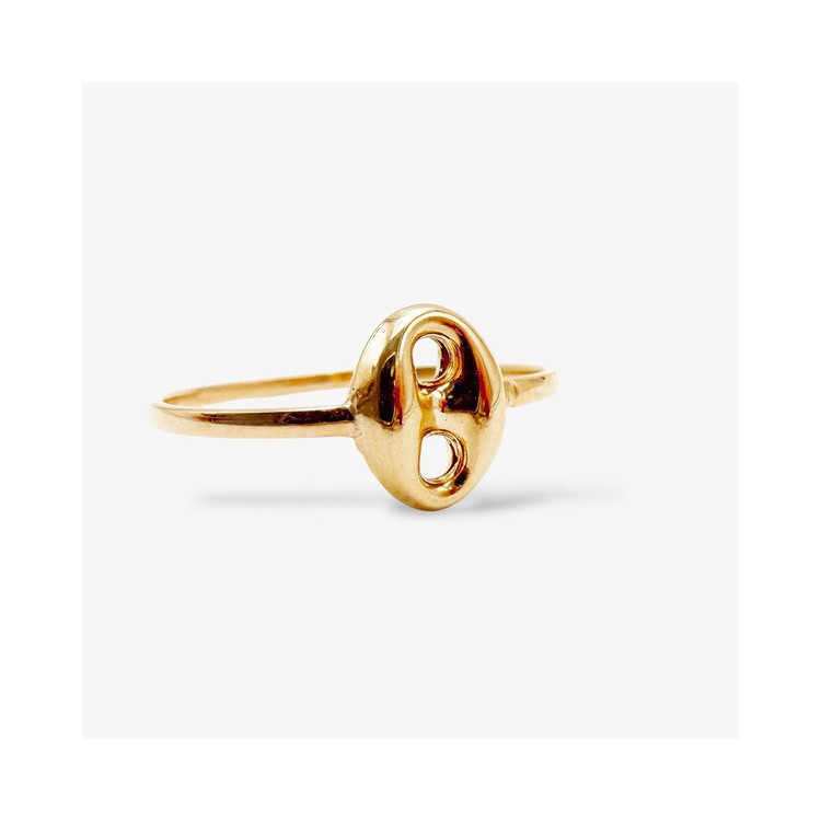 Bague grain de café Or Jaune 750 - 18 carats
