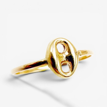 Bague grain de café Or Jaune 750 - 18 carats