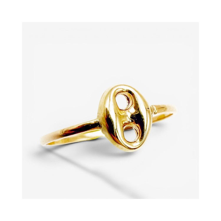 Bague grain de café Or Jaune 750 - 18 carats