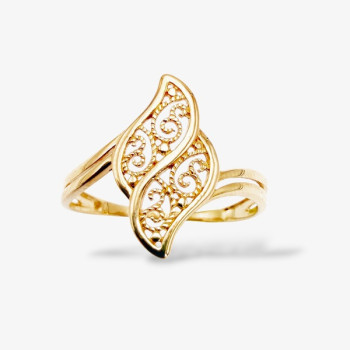 Bague filigrane Or Jaune 750 - 18 carats