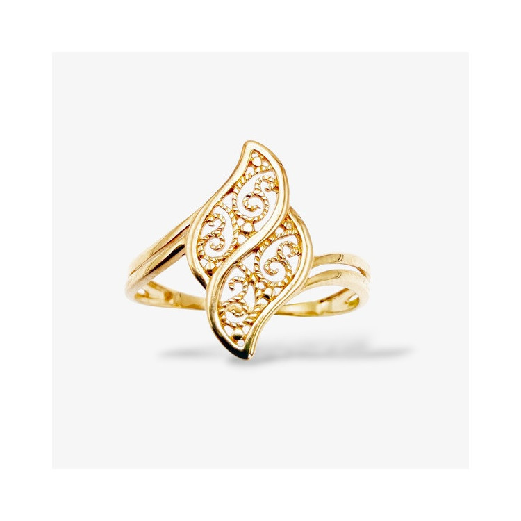 Bague filigrane Or Jaune 750 - 18 carats