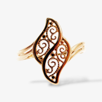 Bague filigrane Or Jaune 750 - 18 carats