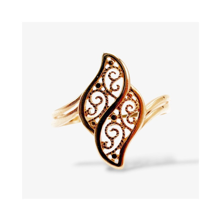 Bague filigrane Or Jaune 750 - 18 carats