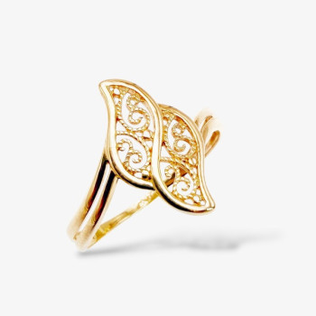 Bague filigrane Or Jaune 750 - 18 carats