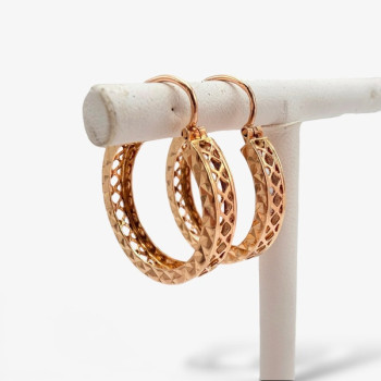 Boucles d'Oreilles Créoles anciennes Or Jaune 750 - 18 carats (Bijou Occasion)