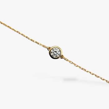 Bracelet Oxyde de Zirconium Or Jaune 750 - 18 carats