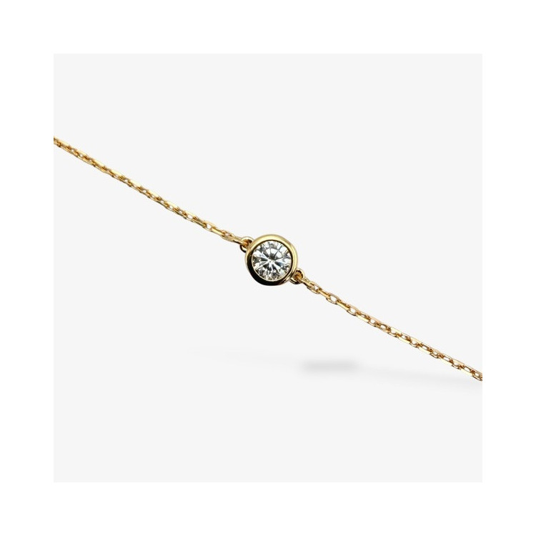 Bracelet Oxyde de Zirconium Or Jaune 750 - 18 carats