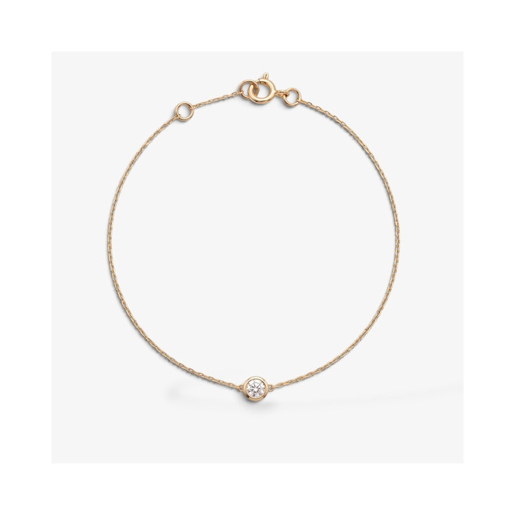 Bracelet Oxyde de Zirconium Or Jaune 750 - 18 carats