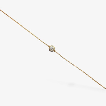 Bracelet Oxyde de Zirconium Or Jaune 750 - 18 carats