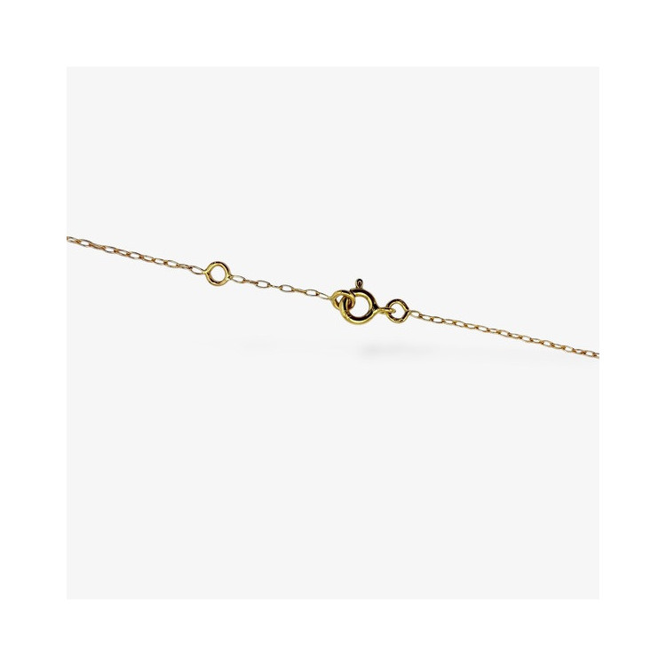 Collier pendentif grain de café Or Jaune 750 - 18 carats