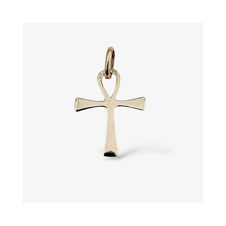 Croix de vie (Ankh ou croix égyptienne) Or Blanc 750 - 18 carats