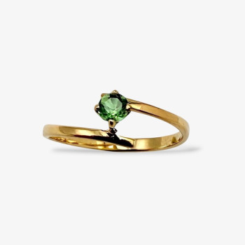 Bague Tsavorite Or Jaune 750 -18 carats