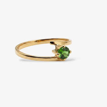 Bague Tsavorite Or Jaune 750 -18 carats