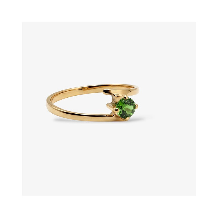 Bague Tsavorite Or Jaune 750 -18 carats