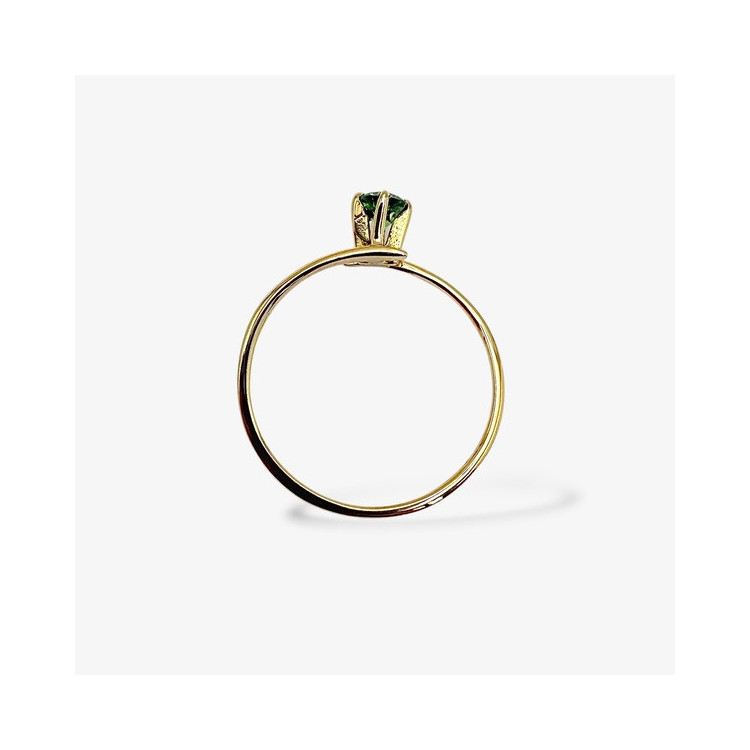 Bague Tsavorite Or Jaune 750 -18 carats