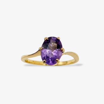 Bague "Caprice" Améthyste Or Jaune 750 -18 carats