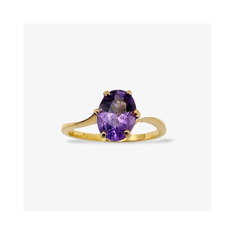 Bague "Caprice" Améthyste Or Jaune 750 -18 carats