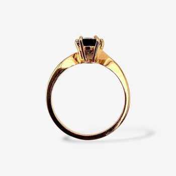 Bague "Caprice" Spinelle gris Or Rose 750 -18 carats