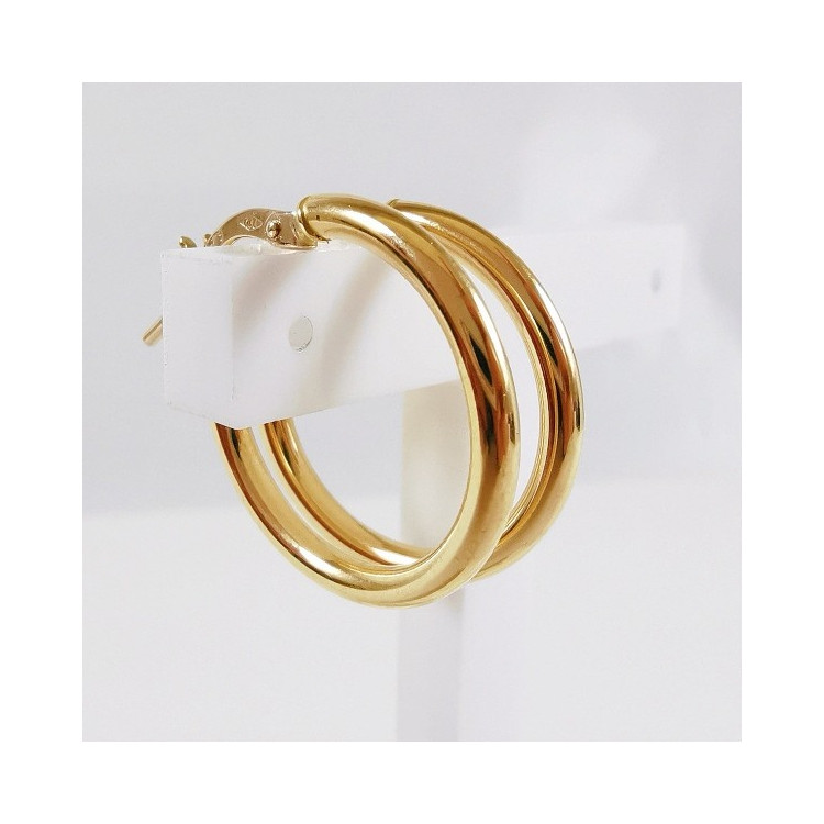 Créoles Moyen Modèle Or jaune 750 - 18 carats