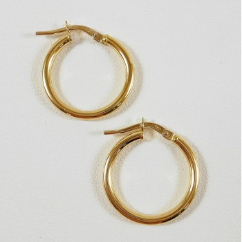 Créoles Moyen Modèle Or jaune 750 - 18 carats