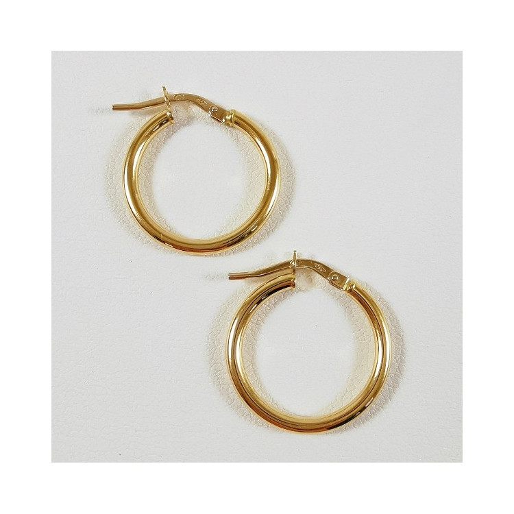 Créoles Moyen Modèle Or jaune 750 - 18 carats