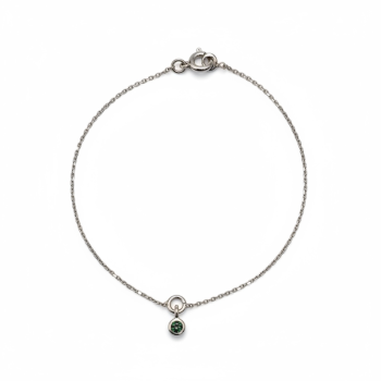 Bracelet "ÉMOTION" Saphir Bleu  Vert Or Blanc 750 - 18 carats
