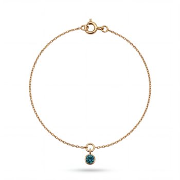 Bracelet "ÉMOTION" Saphir Bleu Vert Or Jaune 750 - 18 carats