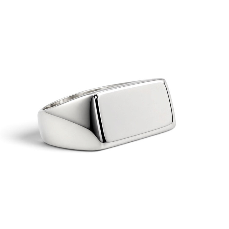 Chevalière Rectangulaire Argent 925