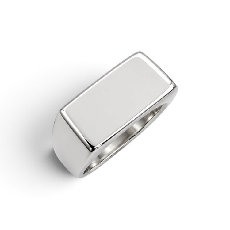 Chevalière Rectangulaire Argent 925