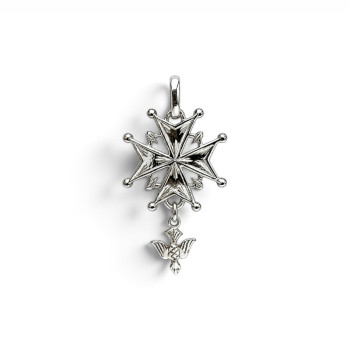 Croix Huguenote Argent