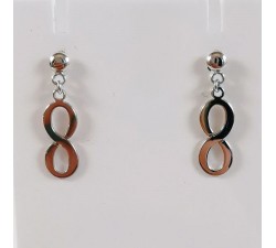 Boucles d'Oreilles Infini Or Blanc 750 - 18 carats