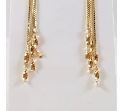 Boucles d'Oreilles Pendantes Or Jaune 750 - 18 carats