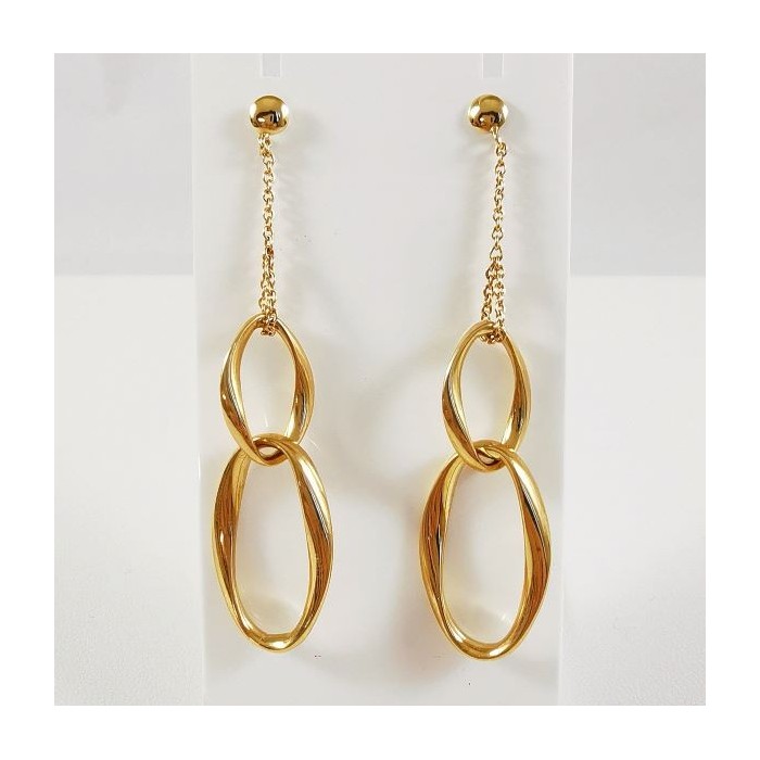 Boucles d'Oreilles Pendantes Or Jaune 750 - 18 carats Boucles d'Oreilles Pendantes Or Jaune 750 - 18 carats