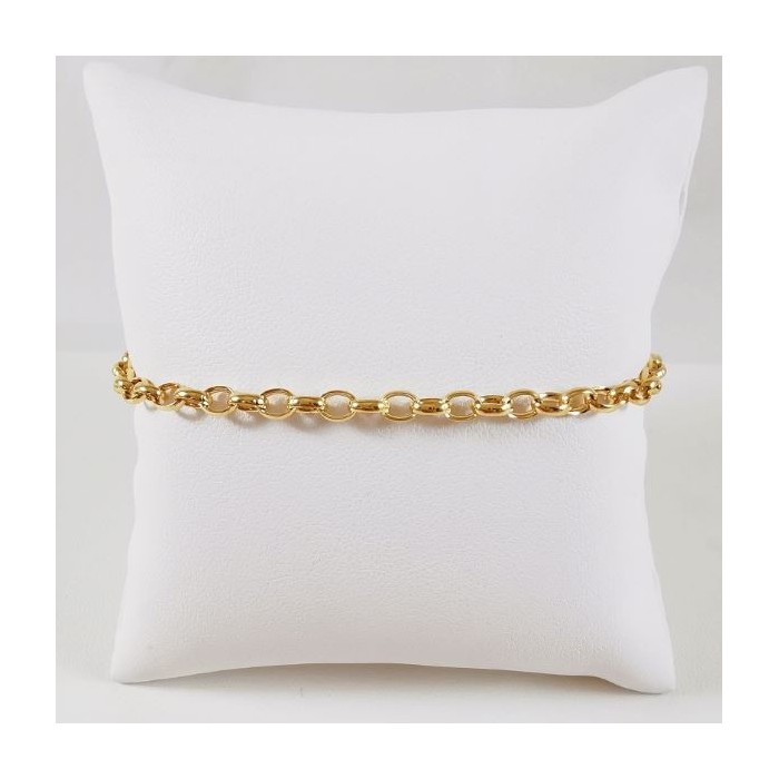 Bracelet Jaseron Ovale Or Jaune 750 - 18 carats Bracelet Jaseron Ovale Or Jaune 750 - 18 carats