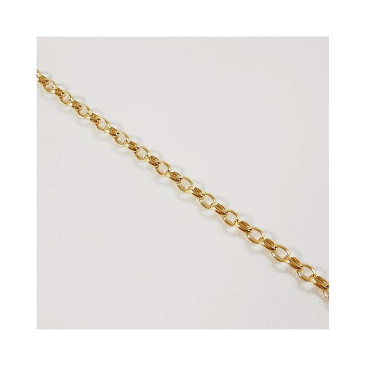 Bracelet Jaseron Ovale Or Jaune 750 - 18 carats