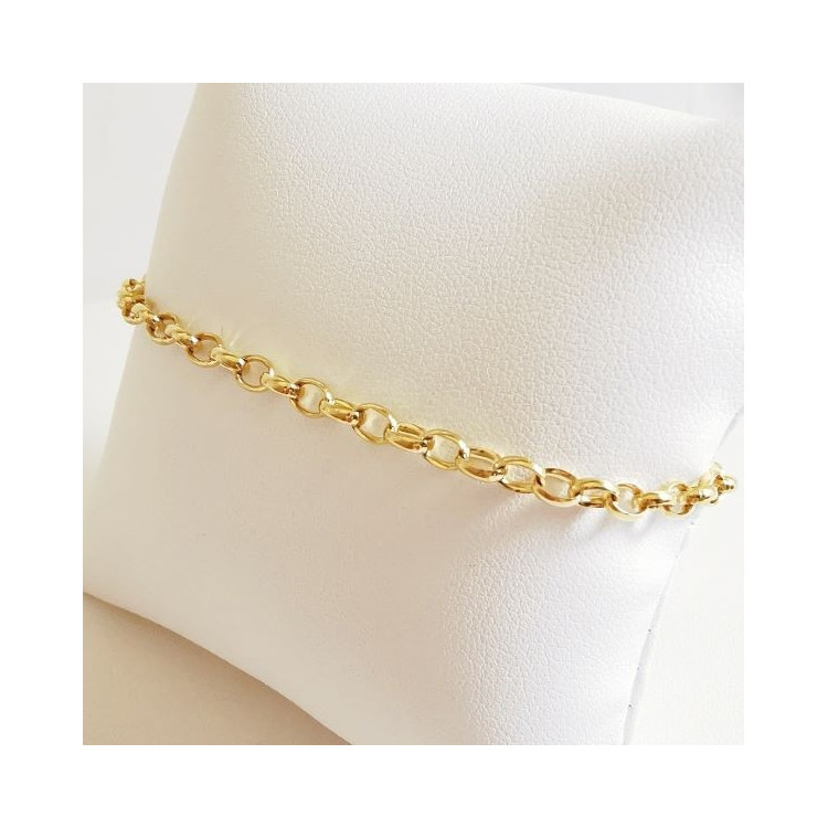 Bracelet Jaseron Ovale Or Jaune 750 - 18 carats