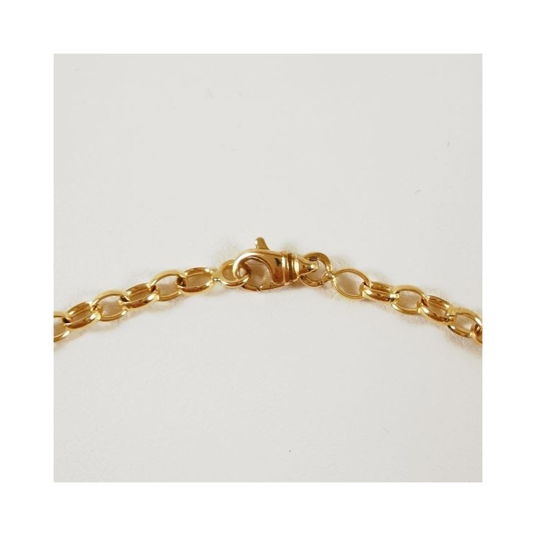 Bracelet Jaseron Ovale Or Jaune 750 - 18 carats